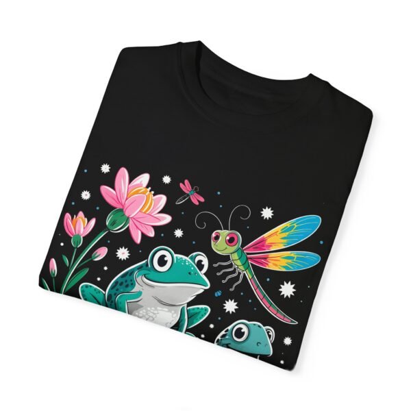 Frog and Turtle Dragonfly Unisex Garment-Dyed T-shirt - Image 2