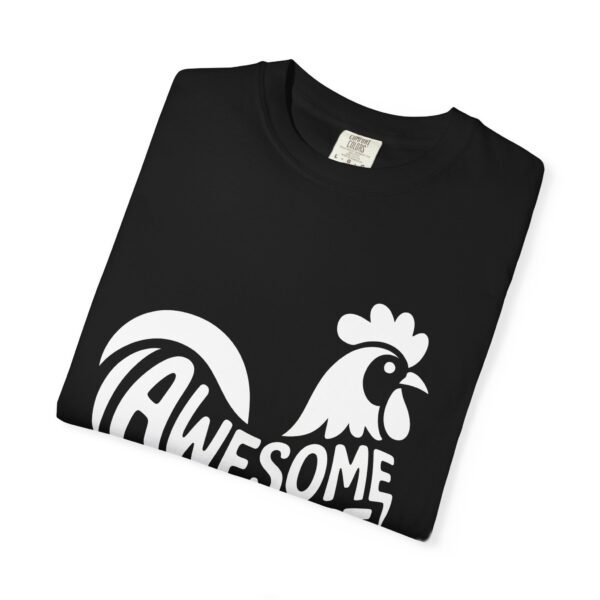 Awesome Sauce Chicken Shirt – Funny Farm Animal Graphic Tee Unisex Garment-Dyed T-shirt - Image 2