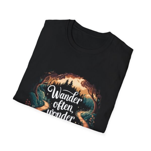Collect Moments Not Things | Travel Inspiration Art Unisex Softstyle T-Shirt - Image 2