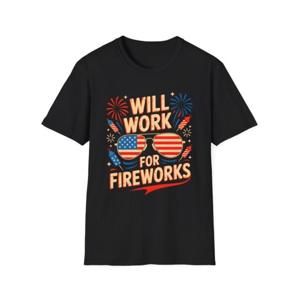 4th of July Fireworks Unisex T-Shirt - Will Work for Fireworks Design