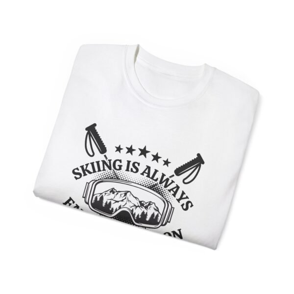 Skiing Is Always My Favorite Season Graphic Unisex Ultra Cotton Tee - Image 2