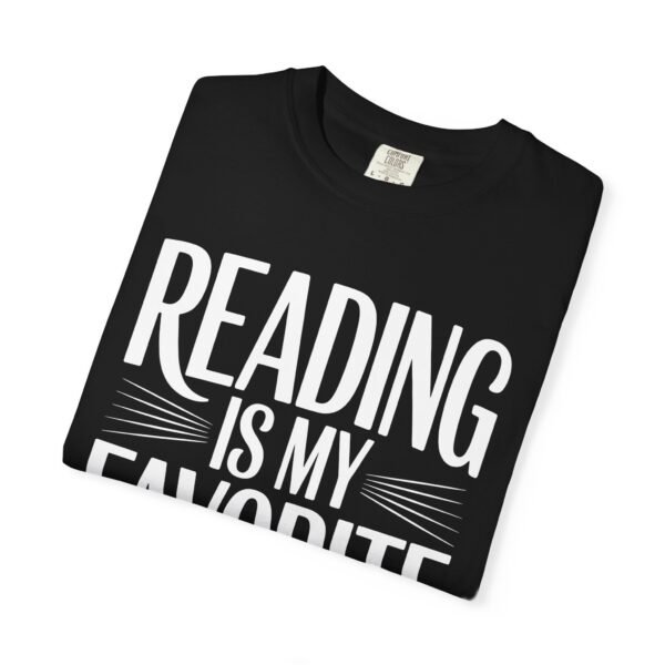 Unisex T-shirt Reading Is My Favorite Sport Custom Printed Apparel - Image 2