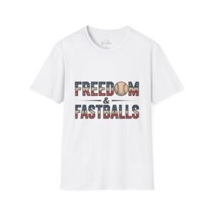 Baseball 4th of July Freedom Softstyle T-Shirt