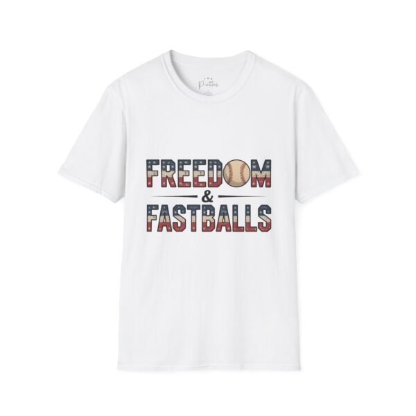 Baseball 4th of July Freedom Softstyle T-Shirt