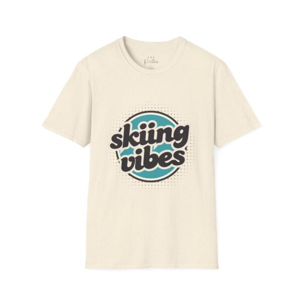 Skiing Vibes Retro Winter Graphic Design Unisex Softstyle T-Shirt - Image 3
