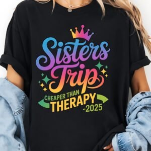 Sisters Trip 2025 T-Shirt - Cheaper Than Therapy Design