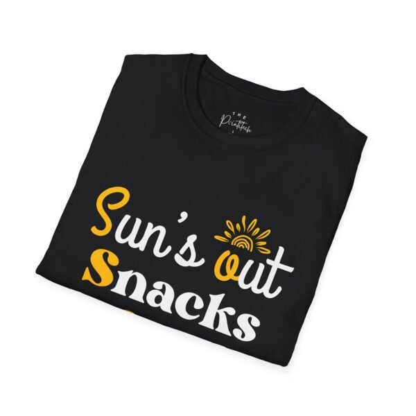 Funny Sun’s out, snacks out T-Shirt - Image 2