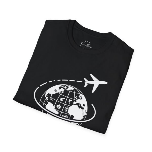 Travel Stamp Unisex T-Shirt - Roaming the World Design Custom Printed Apparel - Image 2