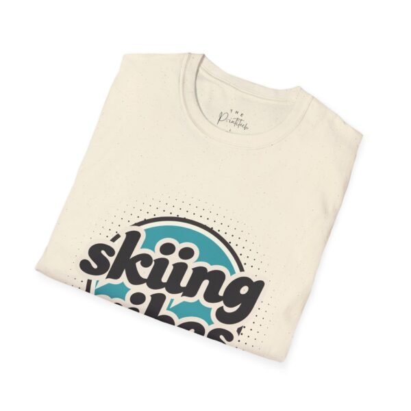 Skiing Vibes Retro Winter Graphic Design Unisex Softstyle T-Shirt - Image 6
